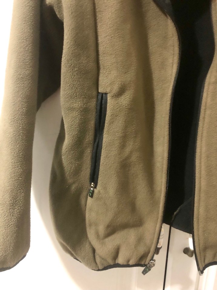 Fermuarlı Haki Erkek Çocuk Polar Mont - Görsel 4