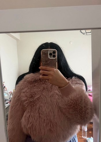 Kahverengi Kadın Suni Kürk Midi Mont - Görsel 3