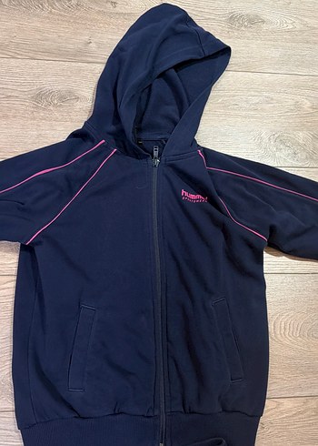 Kızlar için Lacivert Fermuarlı Eşofman Takımı - Görsel 2