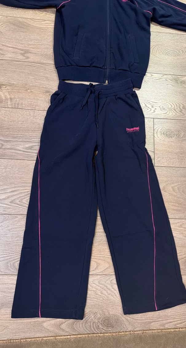 Kızlar için Lacivert Fermuarlı Eşofman Takımı - Görsel 3