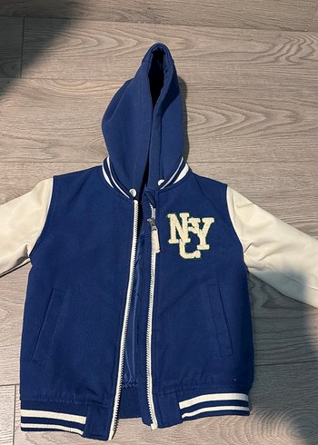 Erkek Çocuk Mavi Sweatshirt Ceket - Görsel 4