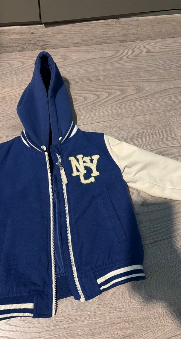 Erkek Çocuk Mavi Sweatshirt Ceket - Görsel 3