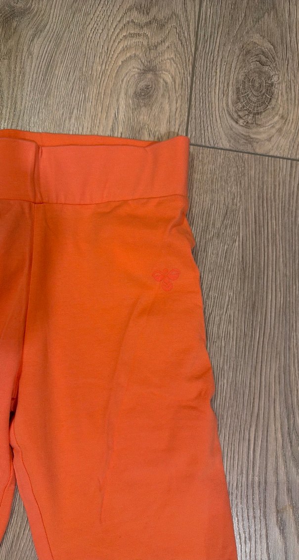 Kız Çocuk Turuncu Dar Kesim Tayt - Görsel 2