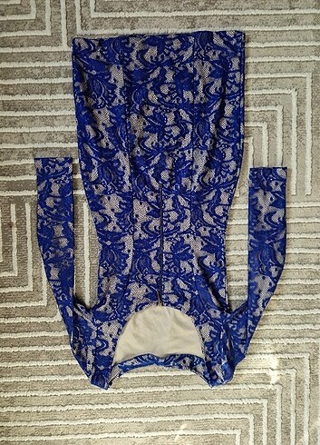 Saks Mavisi elbise - Görsel 2