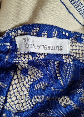 Saks Mavisi elbise - Görsel 4