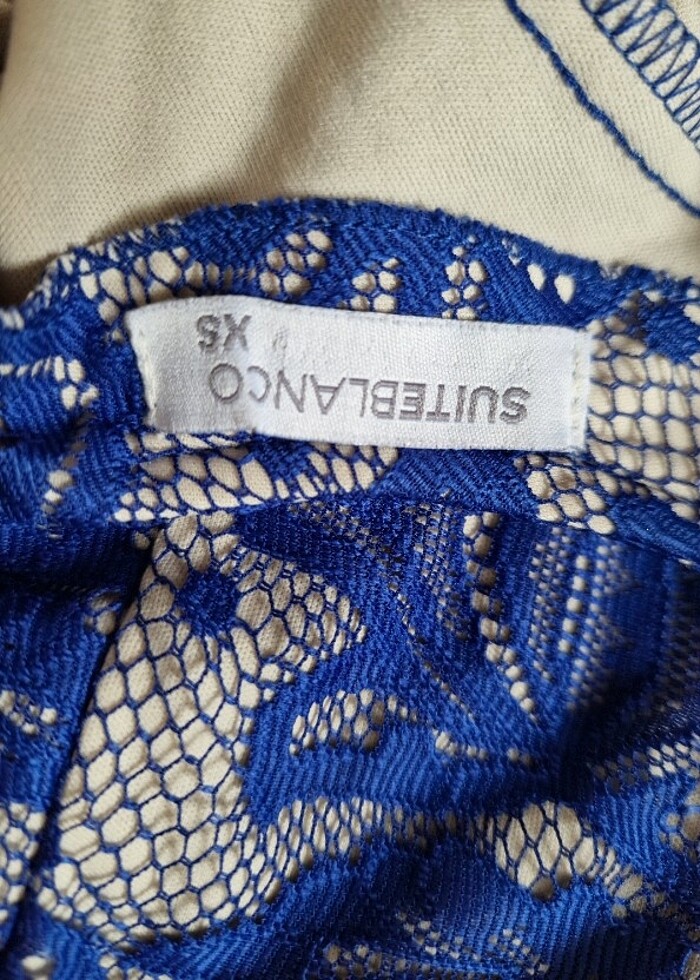 Saks Mavisi elbise - Görsel 4