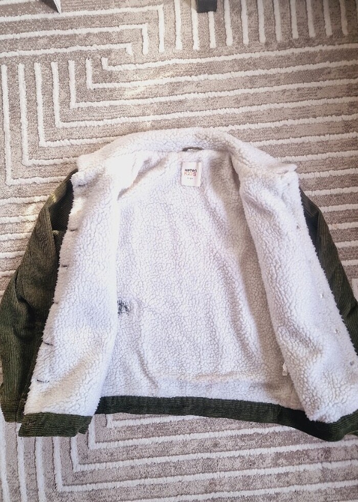 Koton Haki içi kürklü mont  - Görsel 2