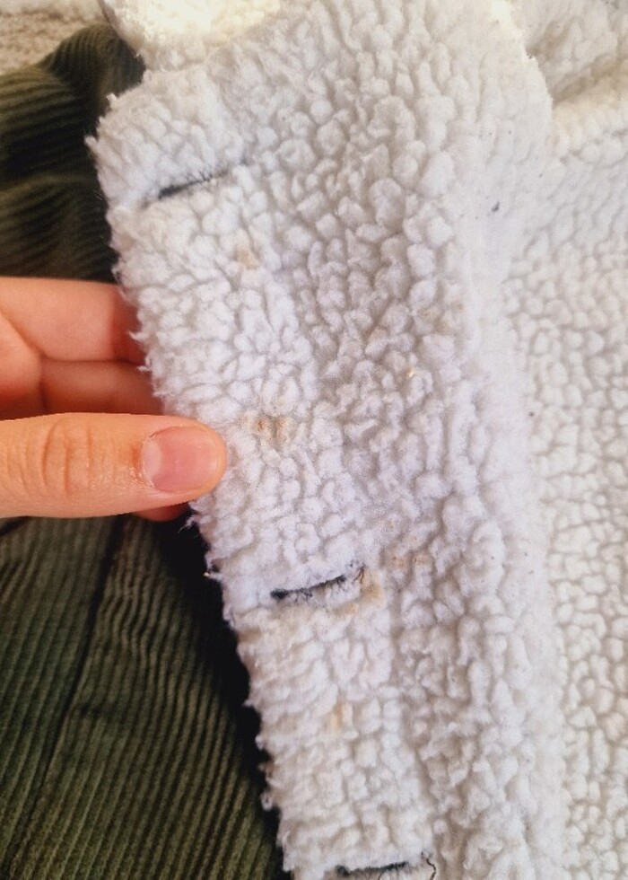 Koton Haki içi kürklü mont  - Görsel 4