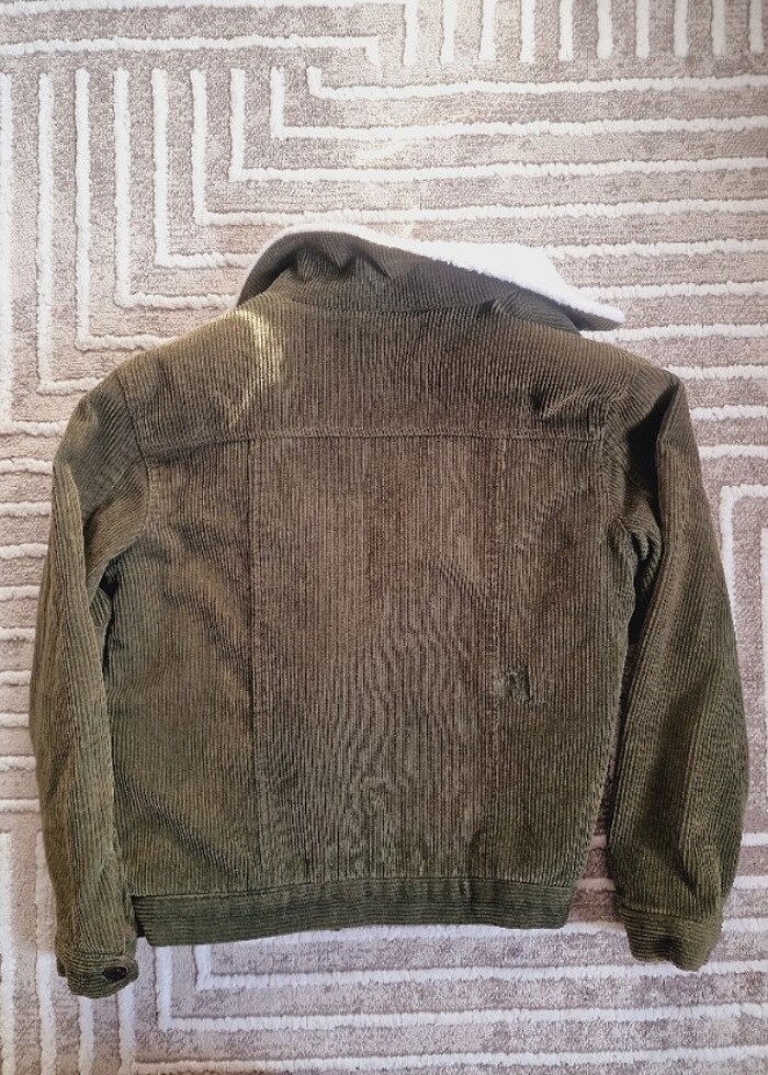 Koton Haki içi kürklü mont  - Görsel 3