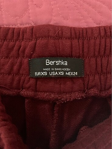 xs Beden bordo Renk BERSHKA EŞOFMAN