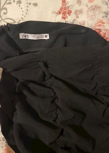 Fırfırlı Siyah Uzun Hamile Eteği - Görsel 2