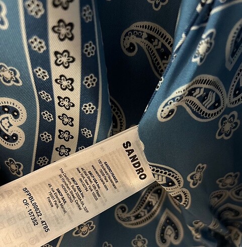 40 Beden mavi Renk Sandro Denim Ceket 40