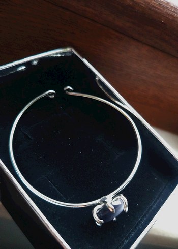 Gri Taşlı Minimalist Kadın Bileklik - Görsel 2