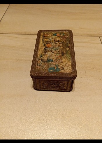 vintage/antik metal kutu - Görsel 4