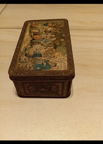 vintage/antik metal kutu - Görsel 3