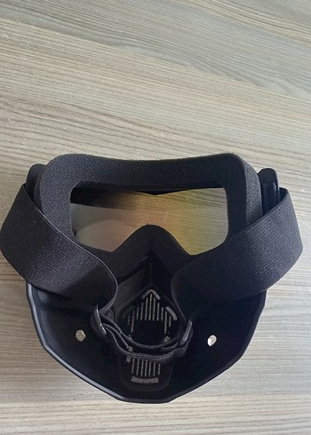 Karanlık Çok Renkli Kamuflaj Motosiklet Kaskı - Görsel 2