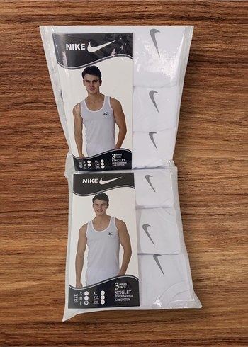 xl Beden Lacoste Beyaz Erkek Atlet 3'lü Paket