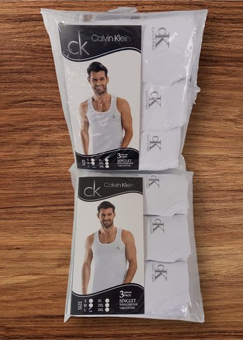 Calvin Klein Erkek atlet Beyaz 3'LÜ paket