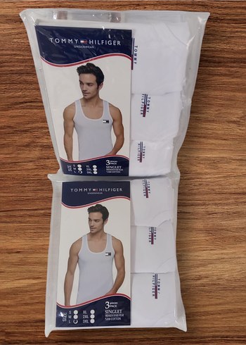 xxl Beden beyaz Renk Pierre Cardin Beyaz Baskılı Erkek Atlet 3'lü Paket
