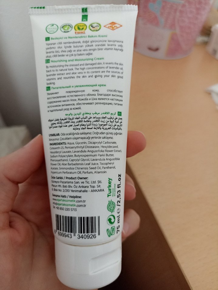 Agarta Lavanta Yağlı Cilt Bakım Kremi - Görsel 4