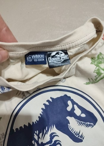 Renkli Jurassic World Baskılı Erkek Tişört - Görsel 3