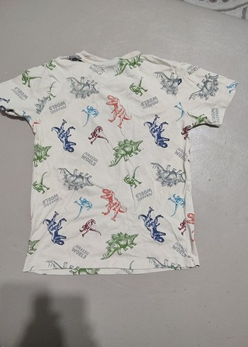 Renkli Jurassic World Baskılı Erkek Tişört - Görsel 4