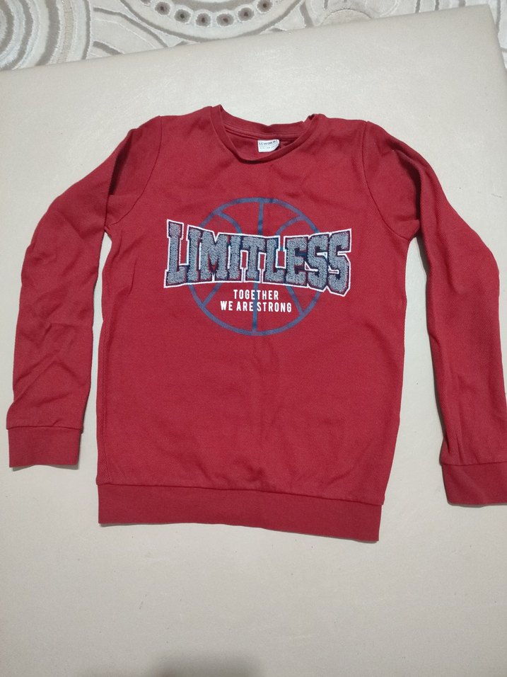 Kırmızı Erkek Çocuk Sweatshirt - Görsel 3