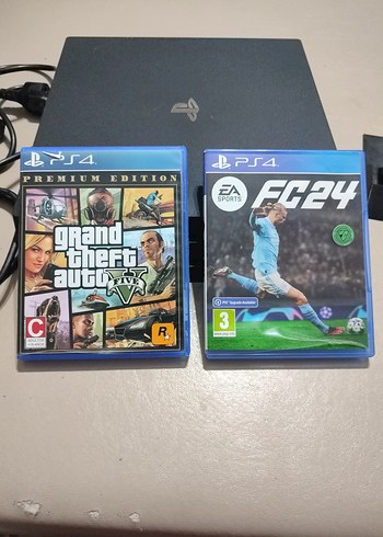 PS4 Konsol, pro 2 kol, 2 Oyun ve Stand - Görsel 4