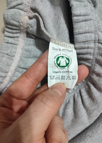 Gri Erkek Çocuk Bol Kesim Eşofman Altı - Görsel 3