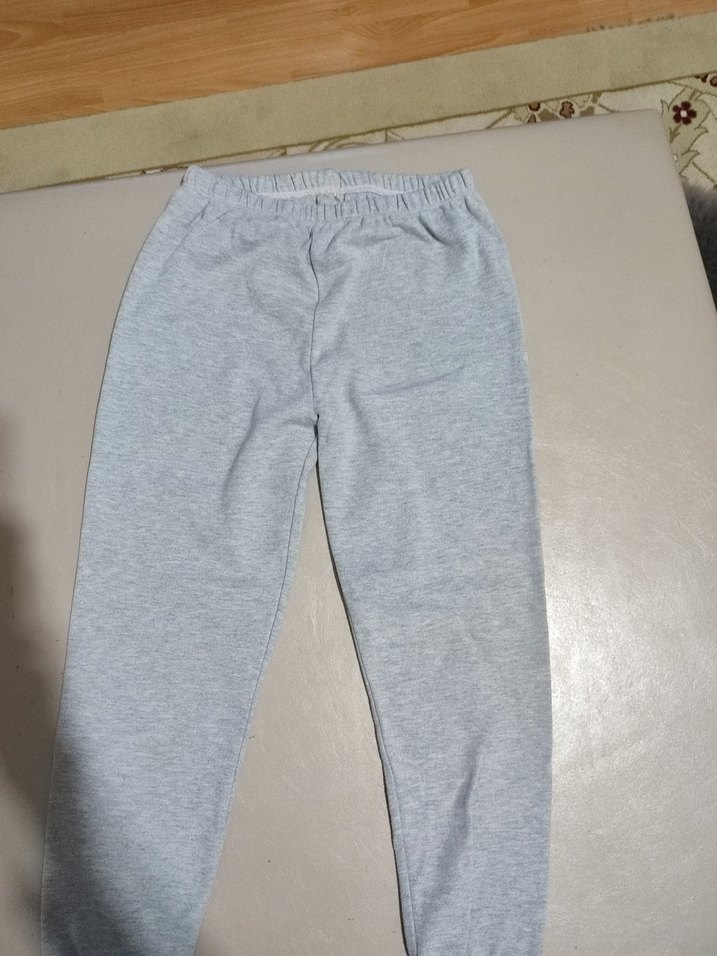 Gri Erkek Çocuk Bol Kesim Eşofman Altı - Görsel 2