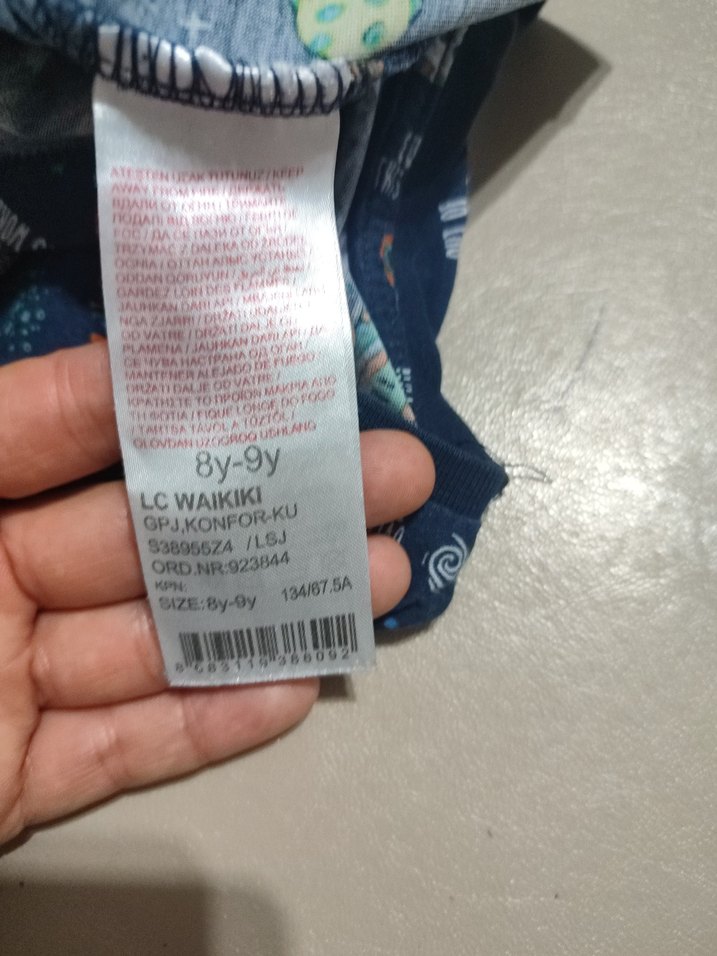 Renkli Baskılı Erkek Çocuk Kısa Kollu Pijama - Görsel 5