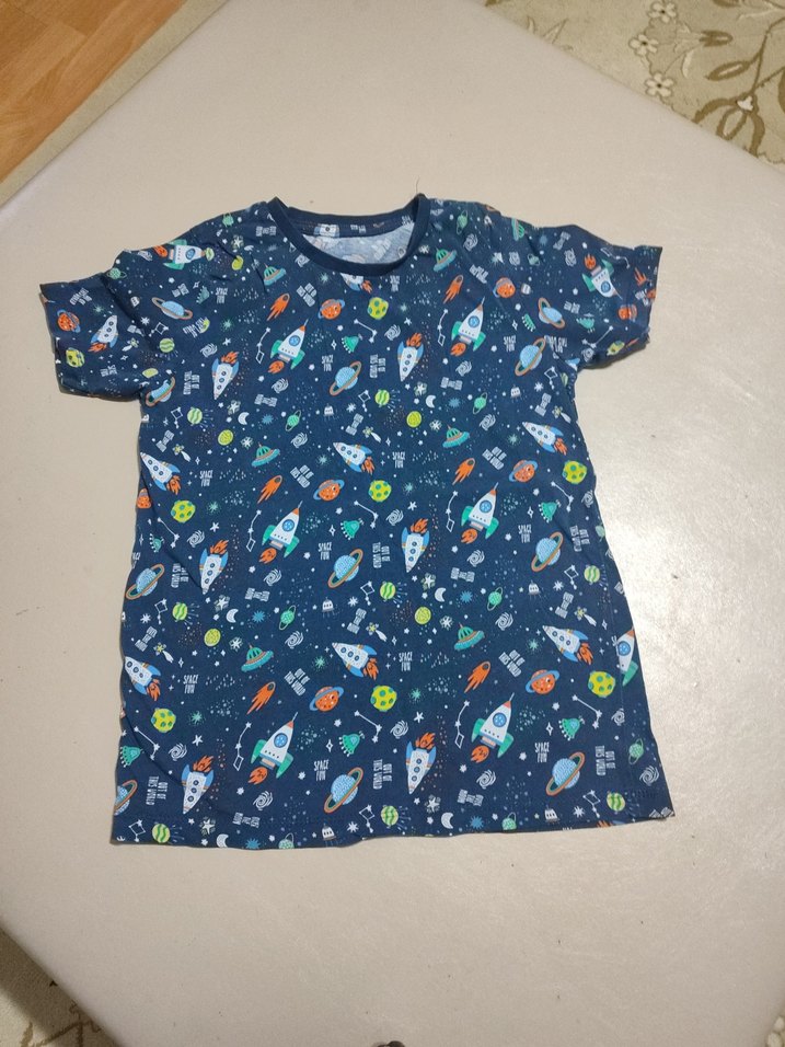 Renkli Baskılı Erkek Çocuk Kısa Kollu Pijama - Görsel 4