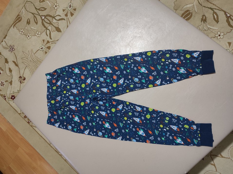 Renkli Baskılı Erkek Çocuk Kısa Kollu Pijama - Görsel 2