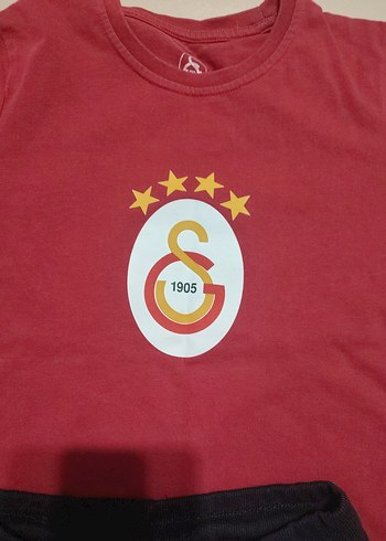 Erkek Çocuk Koyu Kırmızı Baskılı Sweatshirt ve Şort - Görsel 5