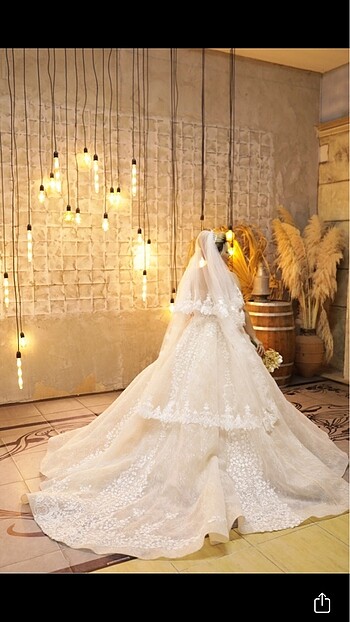 Prenses model gelinlik