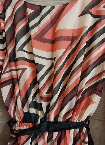 Kadın şifon elbise midi boy - Görsel 4