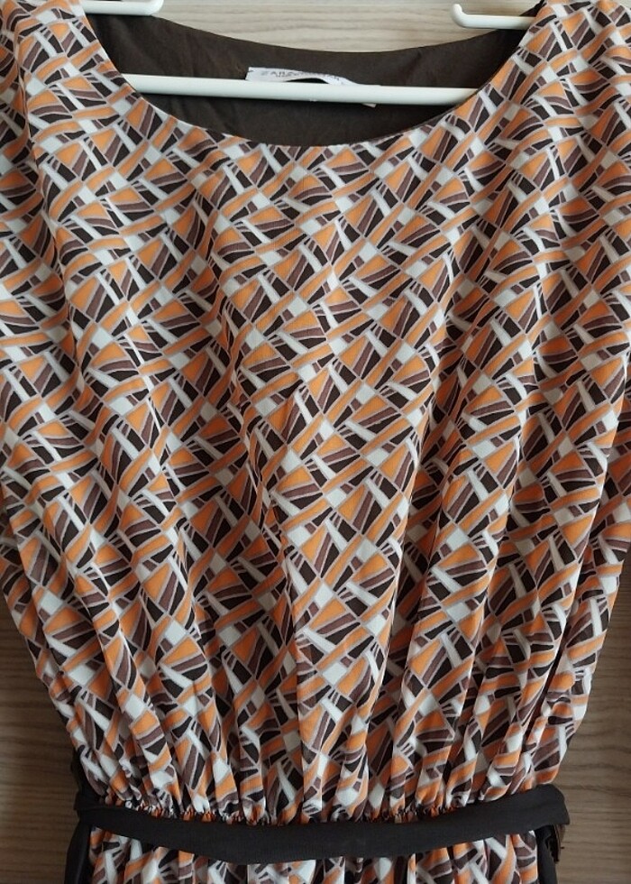 Kadın şifon elbise midi boy  - Görsel 3