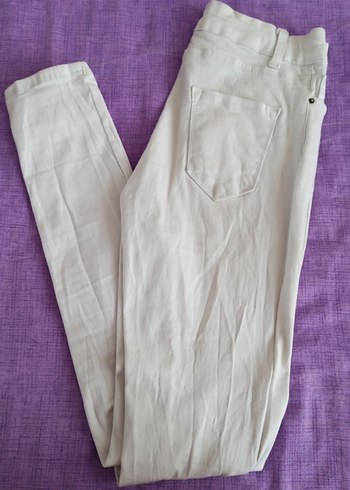 LC Waikiki Kadın Beyaz Kot Pantolon
