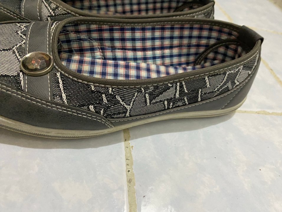 Gri Kadın Günlük Babet - Görsel 2