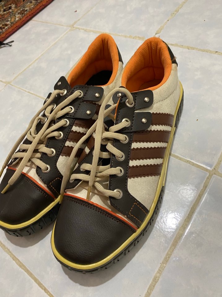 Kahverengi Çizgili Erkek Spor Ayakkabı - Görsel 2