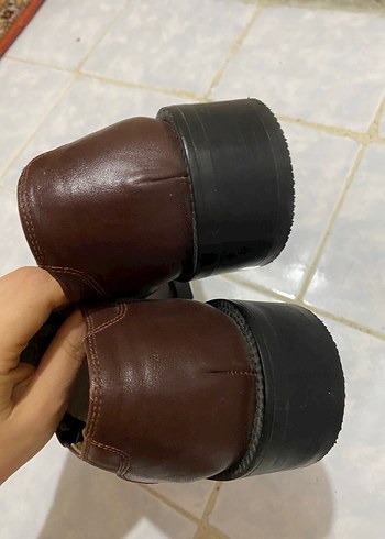 Kahverengi Klasik Deri Erkek Ayakkabısı - Görsel 4