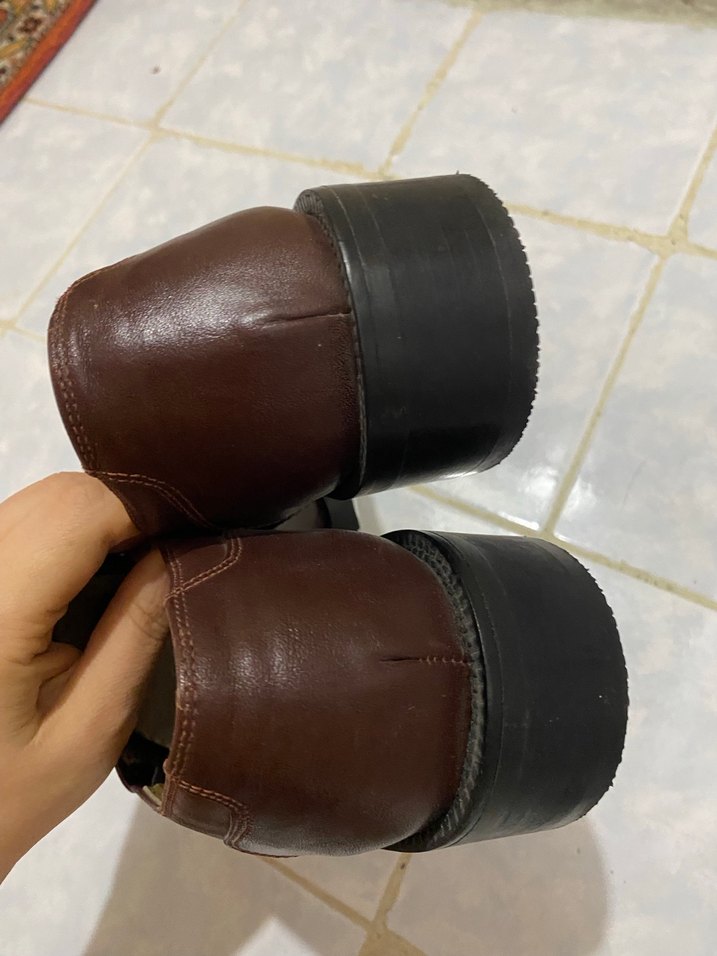 Kahverengi Klasik Deri Erkek Ayakkabısı - Görsel 4