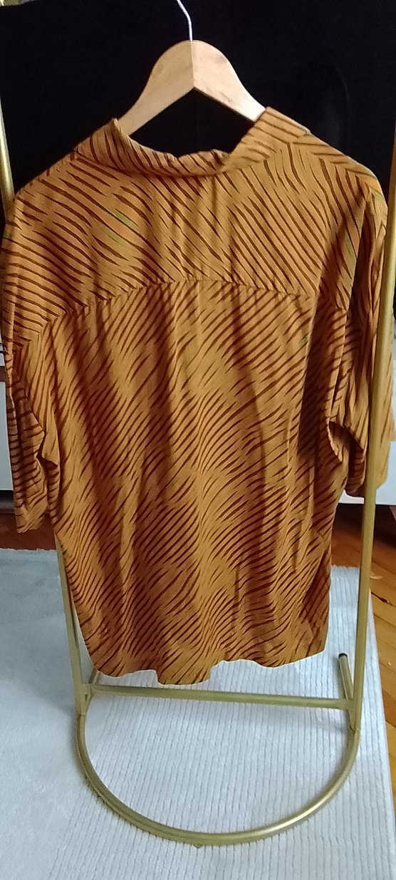 Kahverengi Pilili Kısa Kollu Erkek Gömlek - Görsel 2