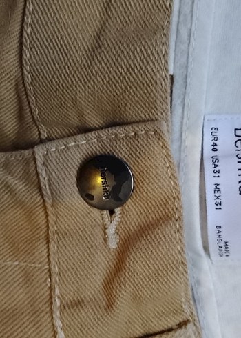 Kadın Bej Midi Kumaş Pantolon - Görsel 2