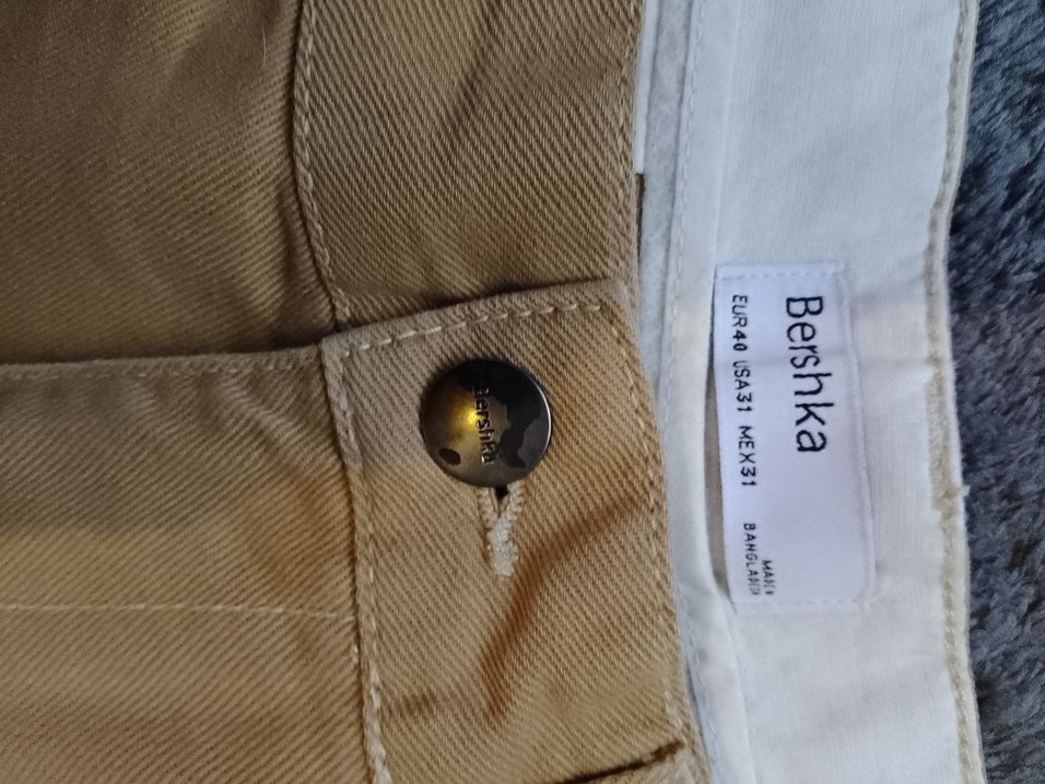 Kadın Bej Midi Kumaş Pantolon - Görsel 2