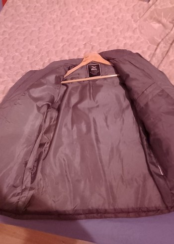 Kadın Gri Kahverengi Midi Kaban - Görsel 3