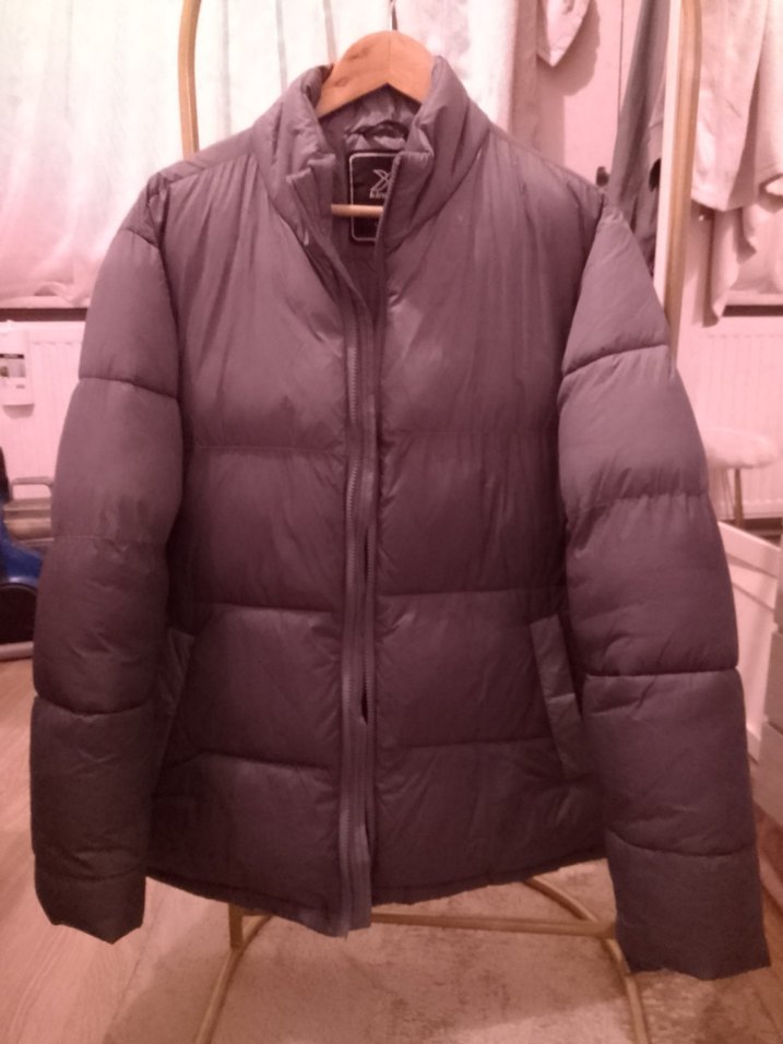 Kadın Gri Kahverengi Midi Kaban - Görsel 4