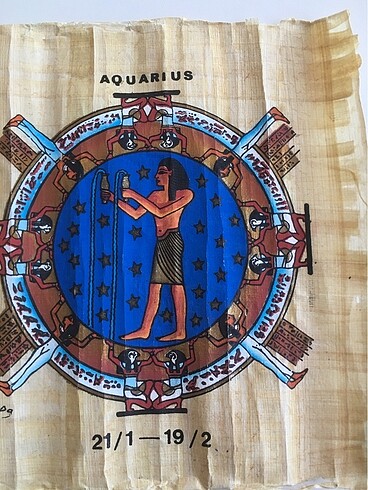 Beden Kova burcuna özel imzalı papirüs