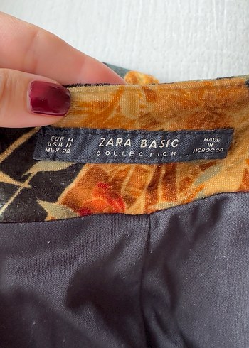 Zara Zara Drapeli Mini Bohem Etek