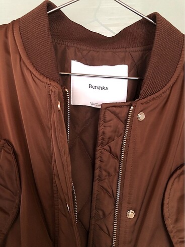 Bershka Bershka kahverengi bomber ceket